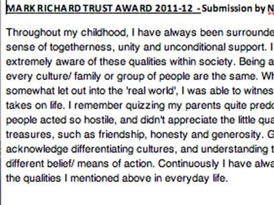 We look forward to receiving your application